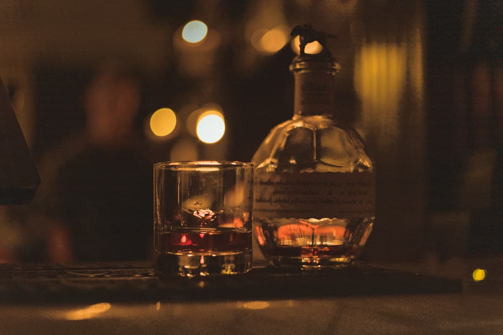 The softly lit bar at Nico’s