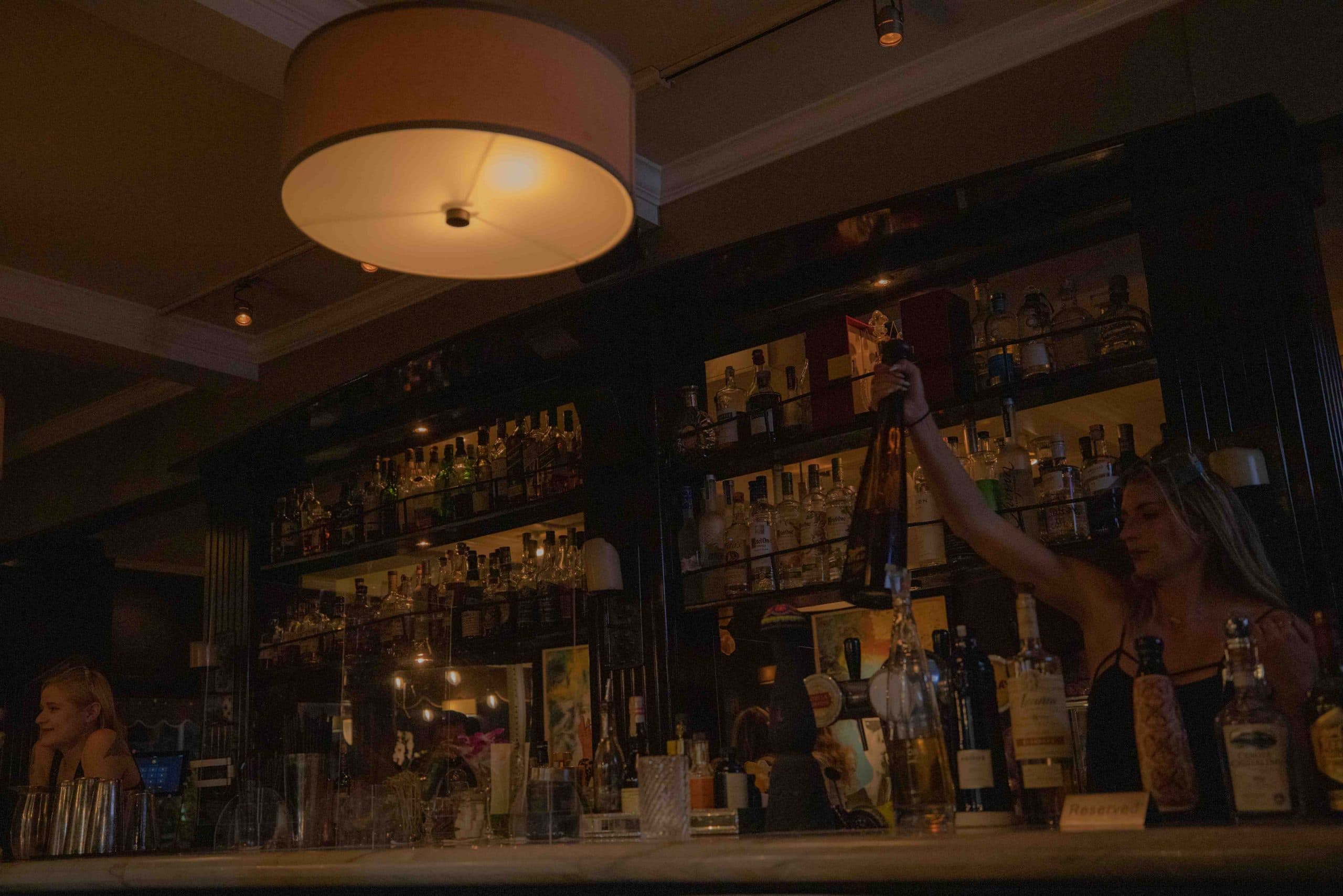 The cocktail bar at Nico’s
